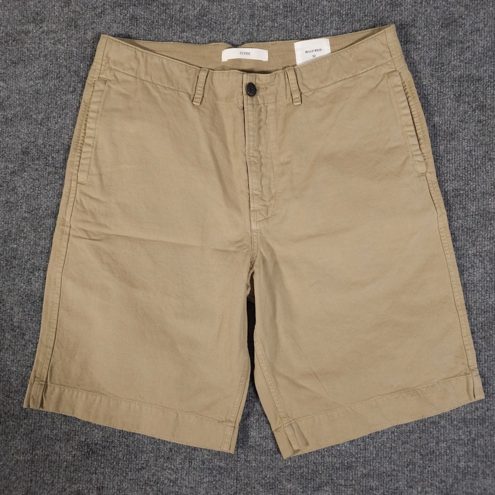 Billy Reid Clyde Tan Beige Chino Preppy Shorts Men's 32x10